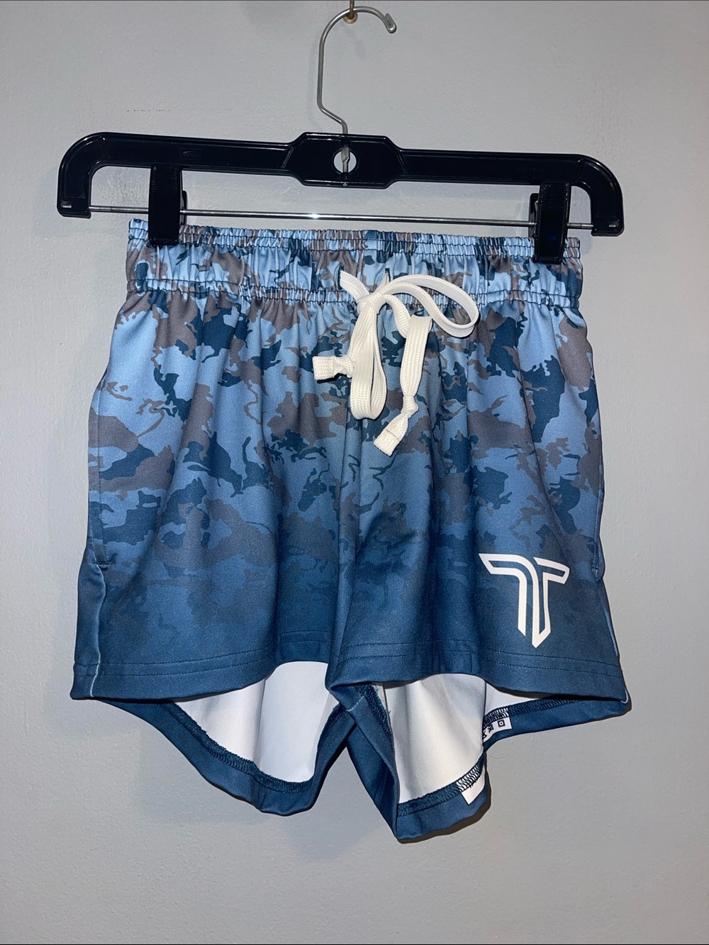 Takedown Blue‎ Camo Boxing Athletic Shorts XS